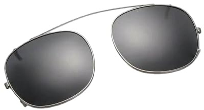 LSQBDFC Occhiali da Sole Clip-on per con Montatura Uomo E Donna, Marca Vista Maschili-Grigio-Taglia Grande 49