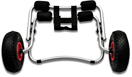 Festnight Chariot de Transport Pliable en Aluminium pour Bateaux Canoë ou Kayak Capacité Max. 70 kg