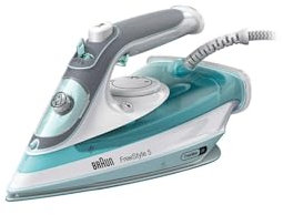 Braun SI5017GR Ferro da Stiro a Vapore Serie 5, Piastra in Ceramica, Funzione Turbo Vapore, Sistema Anticalcare, Colore Grigio