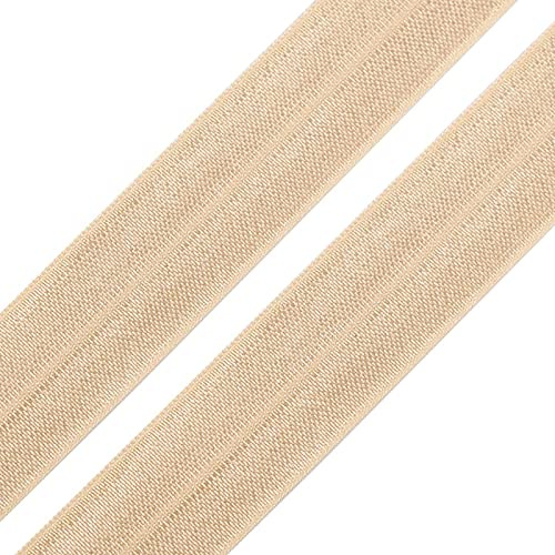 1m Einfassband 20mm hochelastisch 44% Elastan gefalzt Meterware Faltgummi Schrägband Farbwahl