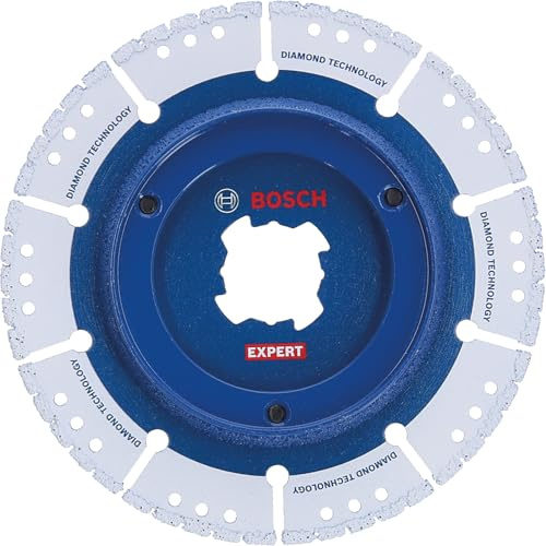 Bosch 1x EXPERT Diamant Pipe Cut Trennscheibe, X-LOCK, 125x22,23 mm | für Gusseisen, Stahl, Ø 125 mm, Professional Zubehör Kleiner Winkelschleifer