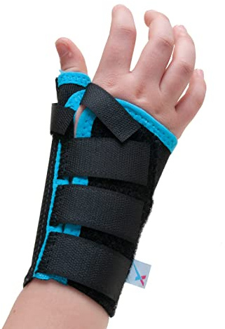 Express Orthopaedic® - Medically Approved Kids Elastic Wrist & Thumb Brace/Support, Fractures/Sprains/Strains & Ligament Damage, Joint Pain - Supplied to UK Hospitals (M Left (Wrist Circ. 14.5cm))