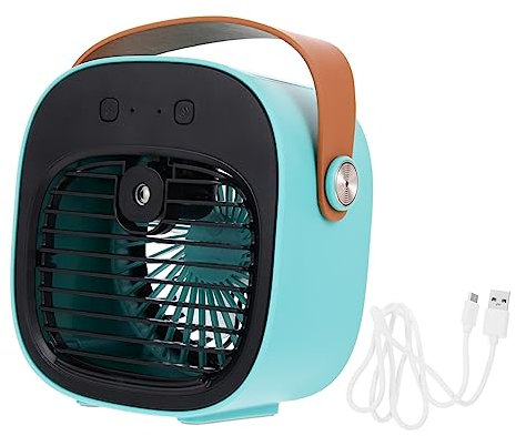 NUOBESTY 1satz Usb Tischventilator Mit Sprühfunktion Kühler Luftzirkulator Für Büro Und Zuhause Leise Tragbar Wiederaufladbar Drehbar Für Sommer