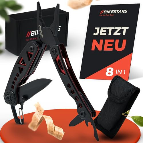 BIKESTARS For the fast Guys BIKESTARS 8 in 1 Multitool Geschenk für Männer Camping Zubehör, (WL-684)