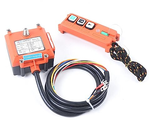 Electric Hoist Winch, Industrial Wireless Lift Winch Crane Radio Remote Control 1 Transmitters, 1 Receiver and 2 Batteries, Miniature Electric Hoists and Winches
