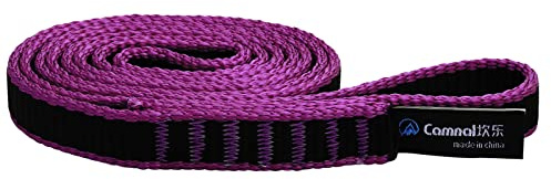 CAMNAL Bandschlinge Professionelle Kletterschlingen aus 16 mm Polyamid, UIAA- und CE Zertifiziert, Zugfestigkeit von 22 kN Rundschlinge