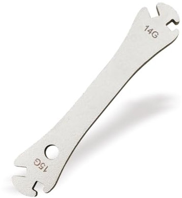 TSTRAUM Speichenschlüssel Fahrrad,Anziehwerkzeug Passend für 10G bis 15G Speichen, Speichenspanner - Nippelspanner,Multi-Size Fahrradspeichen Werkzeuge (2-in-1 14G-15G)