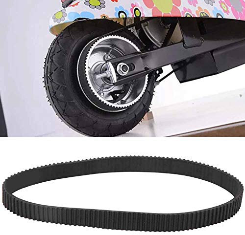 384 12 Leichter Gummi-Antriebsriemen, E-Scooter-Antriebsriemen, Elektro-Scooter-Antriebsriemen, Geeignet für Kleine E-Bike-Elektro-Scooter-Motoren, Schwarz