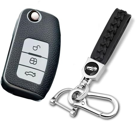 Weiches TPU-Schlüsselhülle für 360°-Schutz des Autosmartkeys, Autoschlüsselhülle für Ford Fiesta/Mondeo/Galaxy/Fusion/Focus/K-UGA (Fod Type-A Silver)