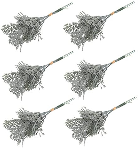ULDIGI Realistischer Seiden-Imitationsblumenzweig künstlicher Blumenstiel 6er-Set für die Dekoration von Veranstaltungen zu Hause