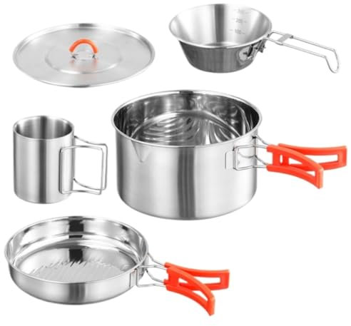 DGSYUAN Ustensiles De Cuisine De Camping Ensemble De Vaisselle De Cuisine en Plein Air, Ustensiles De Camping, Équipement De Camping Sauvage, Fournitures De Pique-Nique pour Camping Randonnée