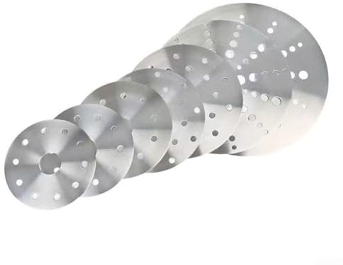 Disque convertisseur de chaleur en acier inoxydable pour plaques de cuisson à induction, fonctionne avec casseroles et poêles non induction (14,8 cm)