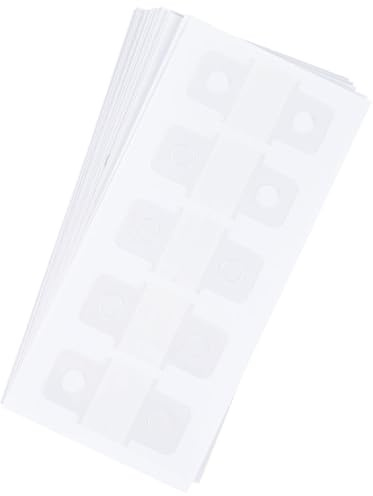 BOXOB 300 Pezzi Etichette con Foro Rinforzato, Autoadesive Etichette di Rinforzo per Perforazione per Fogli Mobili Raccoglitori ad Anelli Quaderni Album Fai Da Te Album Fotografici Ufficio Scuola