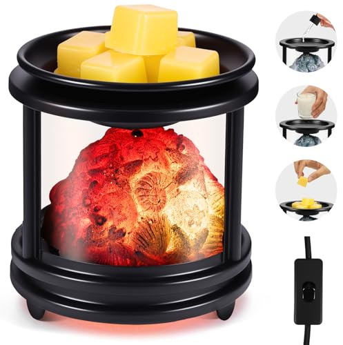Zankeox Electric Wax Melt Warmer, Metal Glass Wax Melt Burners with RGB Colour Changing, Coral Shell Pattern Electric Wax Melter Burner Fragrance Warmer for Home Office Bedroom Gifts & Decor