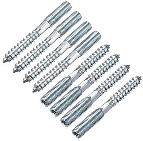 8 Stück M8 x 70 mm Bolzen zum Aufhängen Doppelkopf selbstschneidende Schraube für Möbel