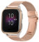 ahayo 20mm Armband für Garmin Venu 2 Plus/Venu Sq/Vivoactive 3, Metallgewebe Edelstahl Uhrenarmband mit Doppelfaltschließe für Garmin Venu Sq 2, Approach S40, Vivomove 3/Luxe/Sport (Roségold)
