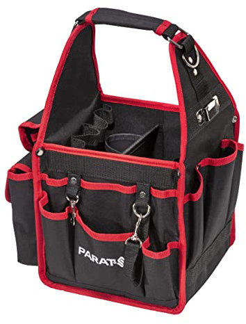 PARAT BASIC Tool Softbag S | Robuste Werkzeugtasche für Elektriker & Handwerker | Kompakte Tool Bag mit Schultergurt & Tragegriff | Kompakte Werkzeugtasche mit 21 Fächern & Reißverschlusstasche