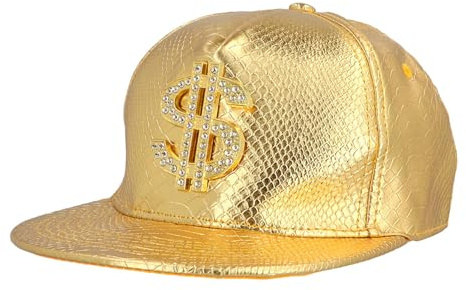 Boland - Dollar Mütze, Basecap für Erwachsene, Kappe, 90er Jahre, Baseballkappe für Festival, Karneval und Mottoparty