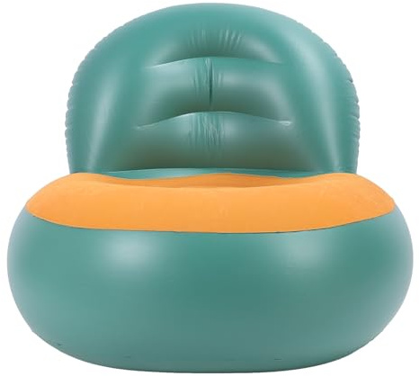 Plyisty Aufblasbares Sofa, Bequemes Praktisches Aufblasbares Sofa für Schwimmbad (Green)