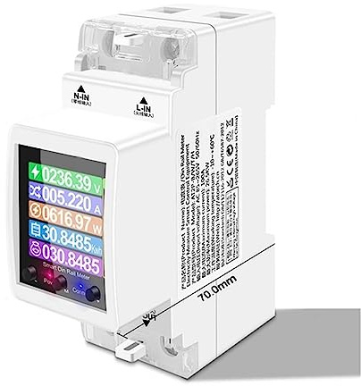 Energy Monitor Single Phase Energy Meter Practical Voltage Power Electricity Monitors WiFi Smart Home Supply