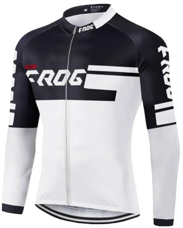 UGLY FROG Herren Winter Fahrradbekleidung Thermo Radtrikot Langarm Windundurchlässig Fahrradtrikot Tops