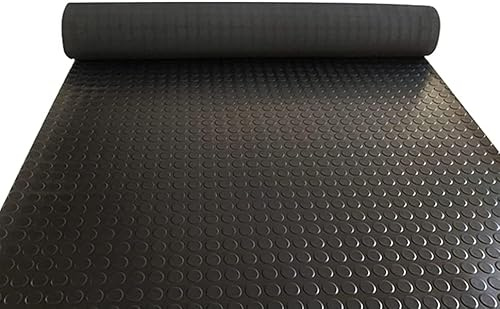 ybaymy Coin Garage Rouleau de tapis de sol en caoutchouc antidérapant et imperméable pour garage, van, établi, atelier, salle de sport - 1 x 5 m