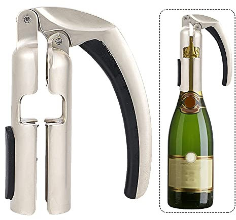 Décapsuleur de bouteille de champagne - Tire-bouchon de vin étincelant - Tire-bouchon de cuisine pour bouteille de vin étincelant - Extracteur de bouchon de vin (type A)