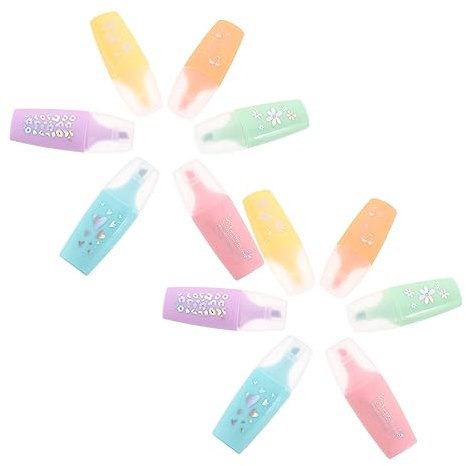 Gogogmee 24stücke Pack Cartoon Textmarker in Leuchtenden Farben Für Schüler Notizen Und Schul Oder Büromaterial Praktische Und Haltbare Mini-highlighter Stifte