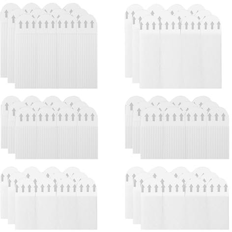 Kit de 36 Paires (72 Bandes) de Languettes Accroches Tableaux sans Percer, Fixation Murale Adhésives Blanches Bandes de Suspension Résistantes à l'Eau pour Accrocher des Cadres et Décorations (A)