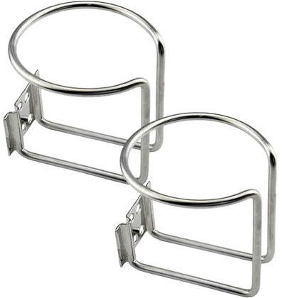 Rurunklee Getränkehalter für Boote, Getränkehalter in Ringform, Getränkehalter aus Eisen, Getränkehalter mit stabilem Ring, Wand-Getränkehalter aus Eisen, lässt sich an Wänden und Schienen anbringen