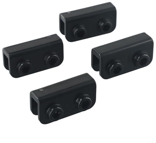 4-teiliges Ersatzteil-Set für Popup-Pavillon, rechteckige Halterungs-Set, schwarz (1 Stück)