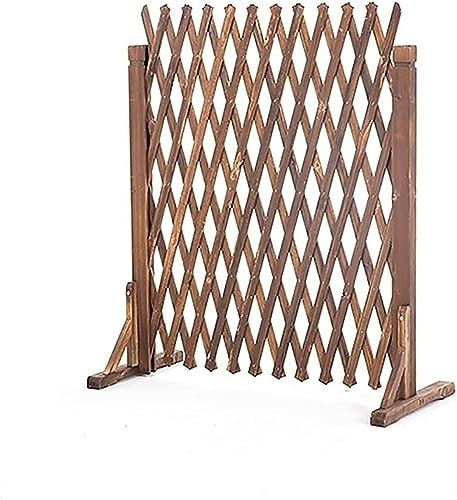 Sicherheitszaun für Pflanzen, Haustiere, Hunde, für den Innen- und Außenbereich, Gartenzaun, unabhängiger Holzgitterzaun, Gartenschirm (Größe: 70 x 160 cm) (Farbe: Weiß, Größe: 80 x 160 cm) Stabilize