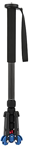 Monopiede con Piedini, Monopiede per Fotocamera con Treppiede C-333+M-1 Monopiede Telescopico Portatile in Fibra di Carbonio a 5 Sezioni per Fotocamera DSLR