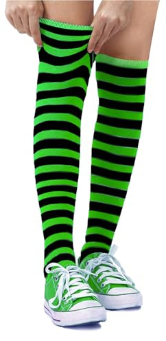 Dress Up America Calzini A Righe In Cotone Per Bambini - Calzini A Righe Alti Fino Al Ginocchio Per Bambine E Bambini | Adolescenti - Eleganti E Comodi