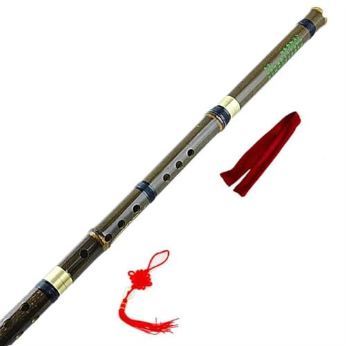 Bambusflöte Chinesische Bambus Flauta Xiao Vertikale Blasmusikinstrumente Huilu Flöte 8 Löcher G/F Schlüssel Flauto Mit Zubehör(F Key)