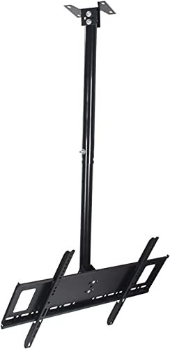 Supporto universale per TV a soffitto, regolabile, telescopico, inclinabile, orientabile, per schermo piatto LED al plasma da 37 e 65, si adatta alla maggior parte dei televisori