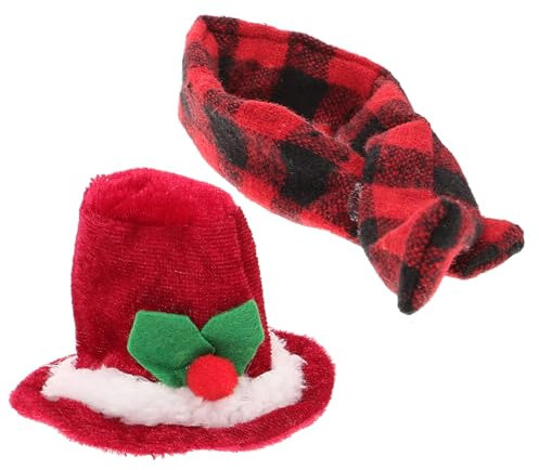 Alipis Weihnachtliche Flaschenhaube Und Karierter Schal Festliche Weinflaschendeko Für Party Tischdekoration Weihnachtsfeier Und Neujahrsfest Aus Strapazierfähigem
