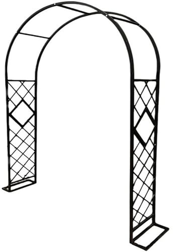 Arche de jardin autoportante en métal galvanisé robuste pour plantes grimpantes, treillage vert, pergola, décoration de jardin extérieur (l 180 x H)
