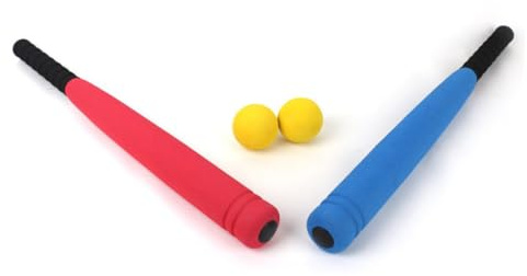 HOODANCOS Baseballschläger Mit Ball Für Junge Mädchen Baseballschläger Außenbereich Spielspielzeug Aus Sicheren Material Für Junge Mädchen Blau Zufällige Ballfarbe