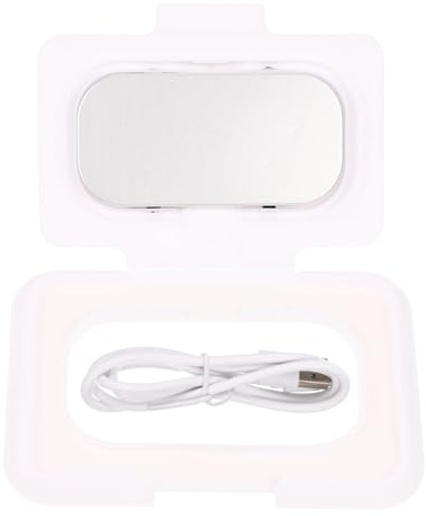 MUCKLILY Portable Baby Tissue Wipe Warmer with Constant Temperature Design Lightweight Pp Material USB Powered for Home Use and Traveling