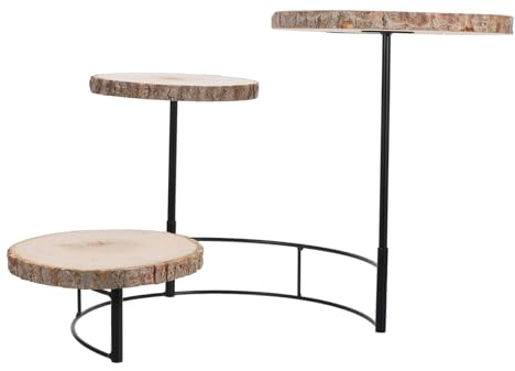 Toyvian Supporto Per Torta in Legno Porta Cupcake Multifunzionale Espositore Per Dolci e Torte Per Feste e Decorazioni Da Tavolo
