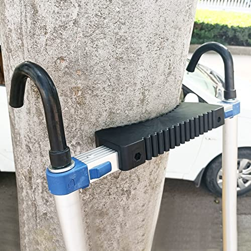 Longest Telescopic Extension Ladder with Removable Swivel Hook, Compact Folding Telescoping Step Ladder for Attic Access, SUV Roof & Rooftops (Size: 6.6M/21.6FT