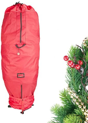 Künstlicher Weihnachtsbaumbeutel – wasserdichte Aufbewahrungshülle, aufrechter Entsorgungsbeutel, Weihnachtsbaumschutz | Perfekt für 8-Fuß-Bäume, einfacher Transport, staubdicht, Aufbewahrung für den