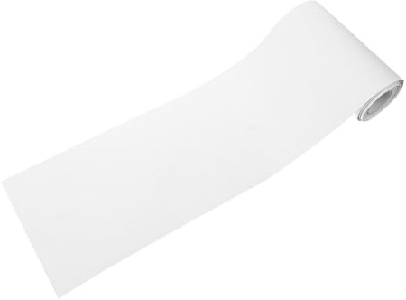 KOCKSHION White PVC Skirting Protectors with Flexible Self Adhesive Skirting Board Design, Peel and Stick Baseboard Trim for Living Room and Dining Room Decoration, Time and Effort Saving