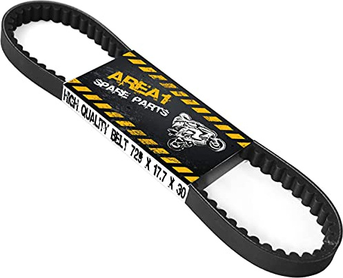 Area1 Correa trapezoidal para 50 ccm/4 tiempos/12 pulgadas compatible con Baotian Retro Rebel Hero Rocky Falcon Speedy Carino Tanco cita Tigre Diabolo Victoria Big-Panther Falcon Smart Rider Eagle