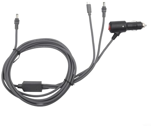 Cavo di alimentazione Starlink, prolunga CC 3 in 1 con presa USB-C per parabola satellitare, cavo di ricarica PD da 100 W per uso su veicoli, adattatore in PVC e rame di alta qualità (3 metri)