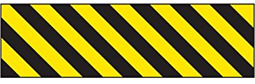 Caledonia Signs 56497 Hazard Marker, Reflective Aluminium Right Hand, 600 mm x 150 mm