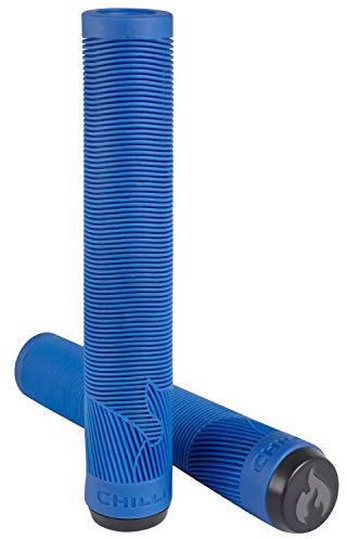 Chilli Scooter Stunt Griffe XL in der Farbe Blau 17cm, Griffe aus Silikon, geeignet für alle T-Bars, 505-12