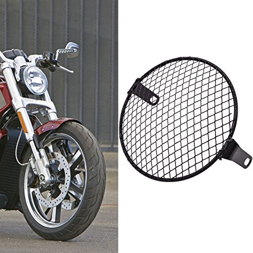 Katur - Grille de protection de 16 cm en métal pour phare de moto