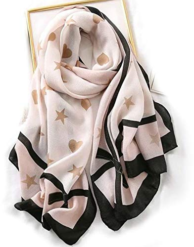 Brillabenny Pashmina Sciarpa Primaverile Donna in Viscosa, leggera morbida estiva foulard viscosa luxury scarf (ROSA)
